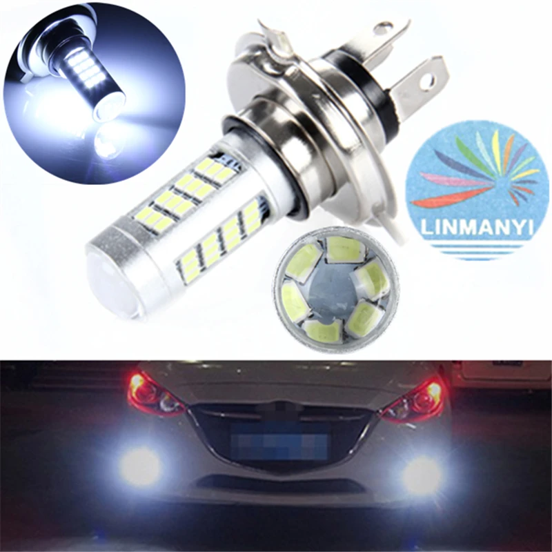 Новинка 2 шт. высокомощный H4 21 Вт 2835 42 SMD 42LED 900LM Canbus высокий светильник