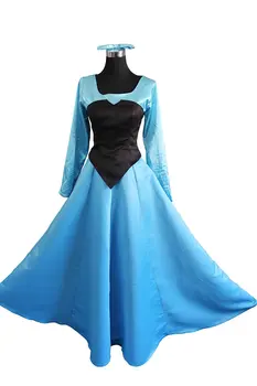 

Princess The Little Mermaid Ariel Cosplay Costume Blue Dress