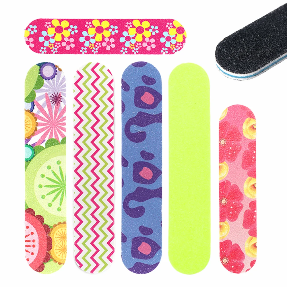 

10pcs Straight Nail Art Sanding Buffers Set Mini Pro Nail Files Block For UV Gel Polishing Makeup Pedicure Manicure File TRA38