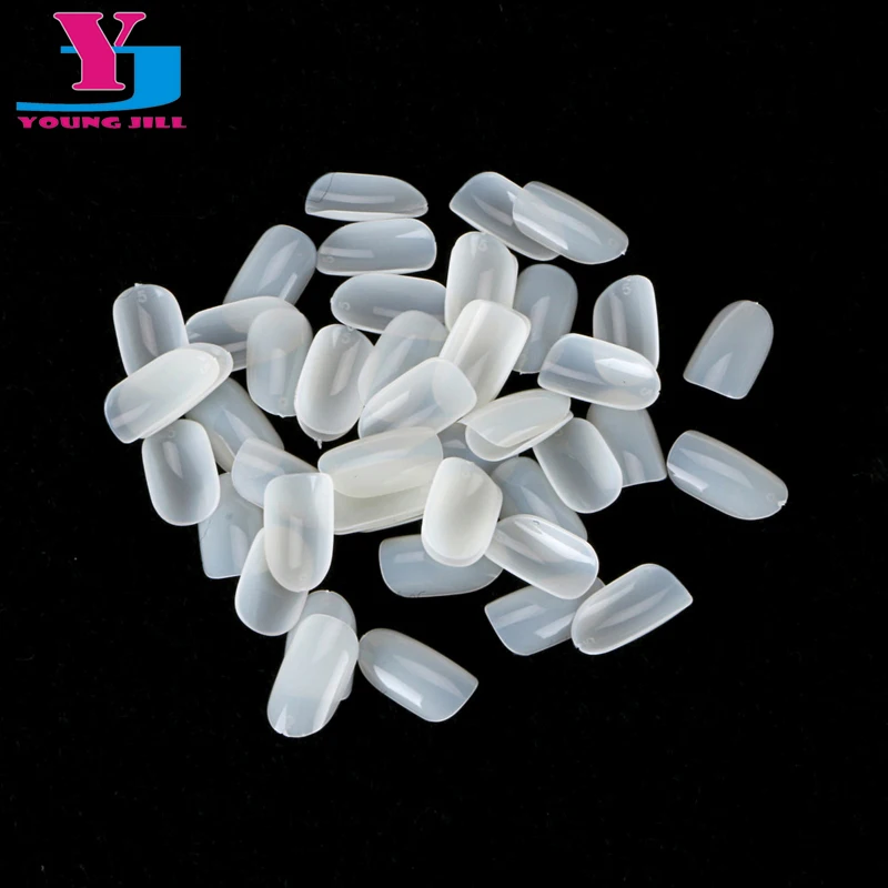 

500PCS Oval Round Style Acrylic UV Gel false Nail Art Tips Full Cover Fake Artificial Nails Tip Decorations Stickers Beauty Tool