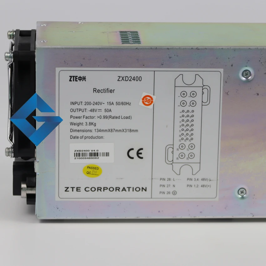 Оригинальный новый модуль выпрямителя ZTE ZXD2400 2400 V4.0 48 В 50A питания