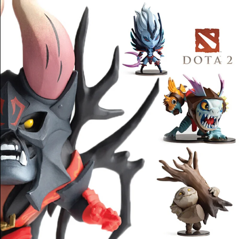 

4pcs/Set Dota 2 Game Figure SLARK TINY Doom Boxed PVC Action Figures Collection dota2 Toys