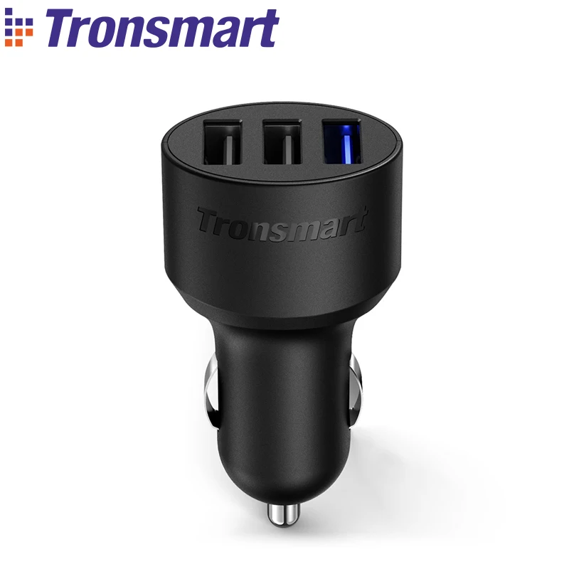 

QC3.0 Car Charger Tronsmart C3PTA 3 USB Charge Ports Power Adapter Quick Charge 3.0 VoltIQ Compatible with Quick Charge 2.0