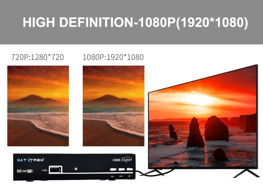 Satxtrem X800 супер спутниковый ТВ-ресивер цифровой DVB-S2 Full HD 1080P ТВ-тюнер приемник Поддержка Ccam MT7601 Wifi ТВ-ресивер