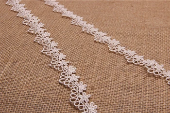 

2.0cm hollow Water Soluble flower lace trim,embroidered flower lace,DIY sewing crafts lace,doll/Curtains/bedding decoration lace