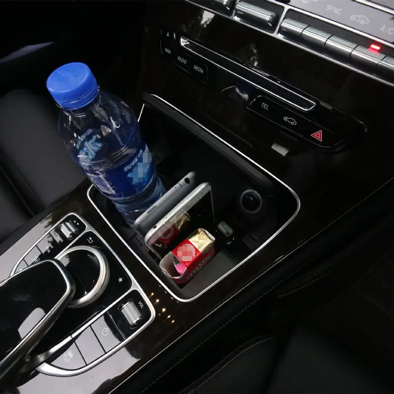 Ашины воды держатель для стакана, хранение коробка для Mercedes Benz C class W205- контейнер лоток стайлинга автомобилей