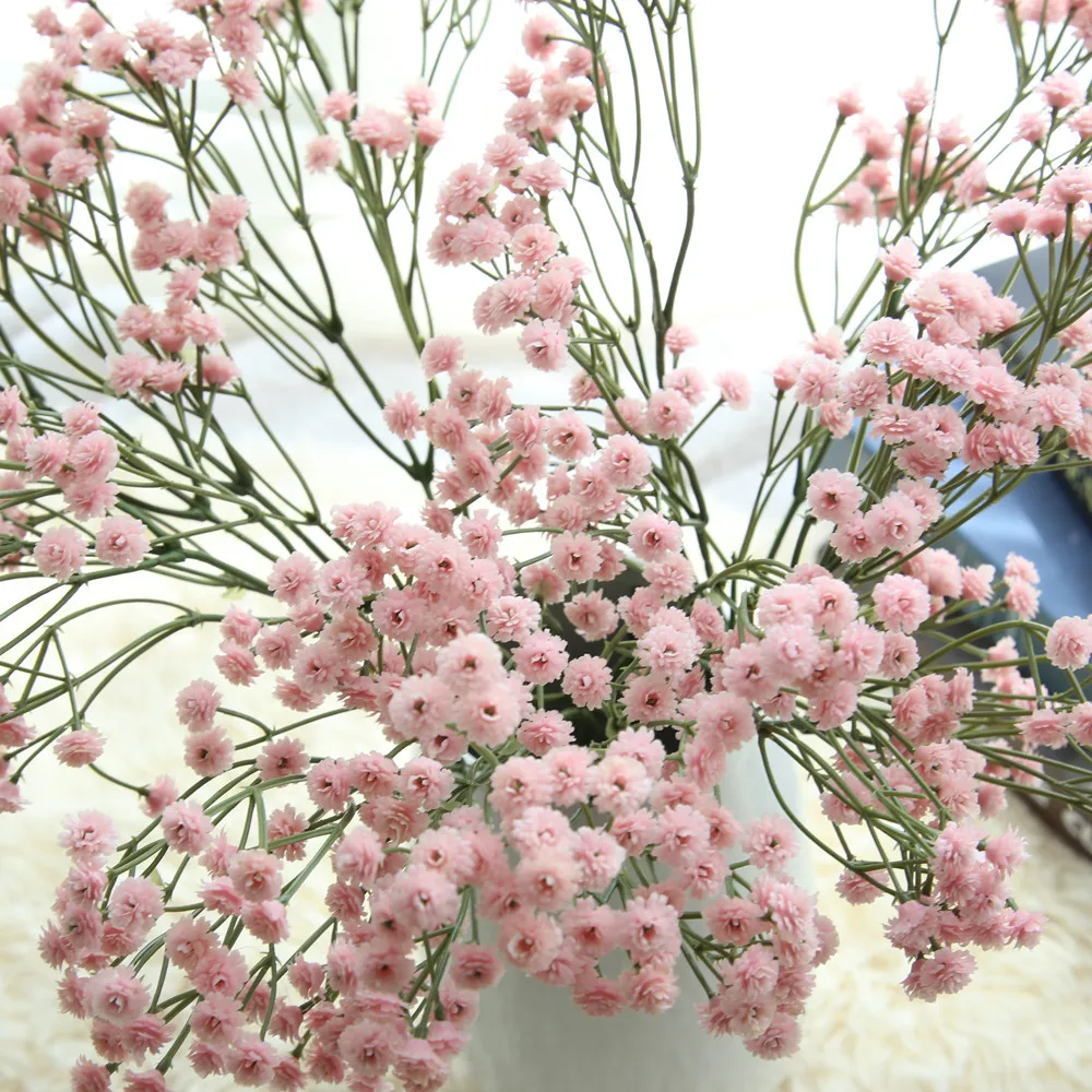 Гипсофила искусственная цветы Гипсофилы поддельные цветочных растений для Букеты Свадебные вечерние украшения 3 цвета# L