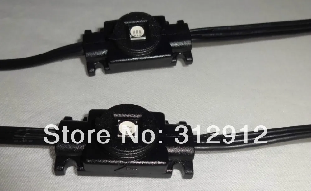 

50nodes DC5V 5050 SMD WS2811 LED technicolor pixel;waterproof, RGB full color;in BLACK color case and wire