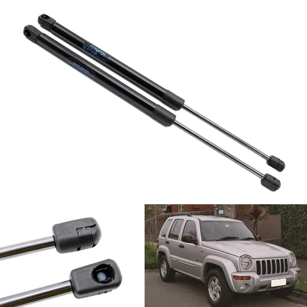2pcs Car Hood Gas struts Charged Auto Lift Supports for Jeep