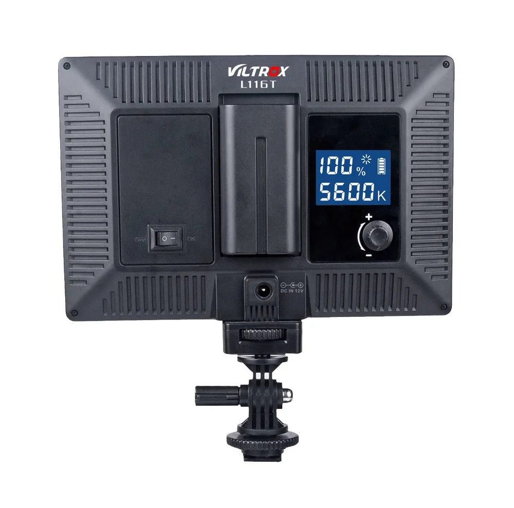  Viltrox L116T LCD Display Bi-Color & Dimmable Slim DSLR Video LED Light +Battery +Charger for Canon - 32757029816