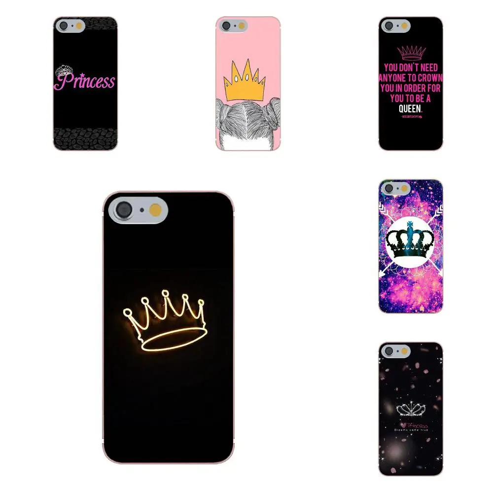 Best Oedmeb Bitch Queen Crown King Princess For Moto G G2 G3 For HTC Desire 530 626 628 630 816 820 One A9 M7 M8 M9 M10 E9 Plus U11