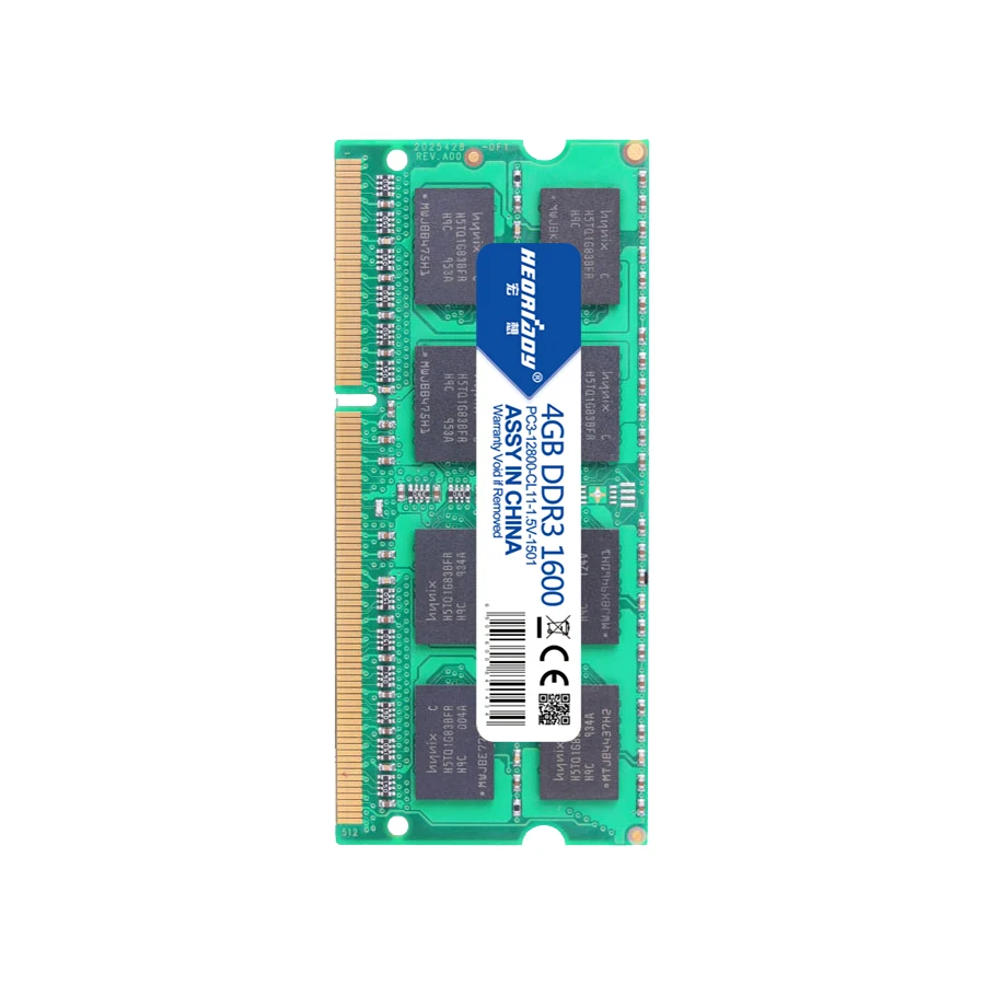 Оперативная память HEORIADY ddr3 для ноутбука 4 Гб 1600 МГц ddr3l совместима с macbook 1333 1 5 в 35