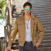 Casual 2017 Frühling Herbst herren Jacken Military Style Cargo Jacke