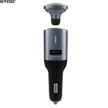 BTOD 2In1 Car Charger 2.1A Mini Wireless Bluetooth Earphone Handsfree Call For iPhone iPad Samsung Huawei Line Out AUX Headset