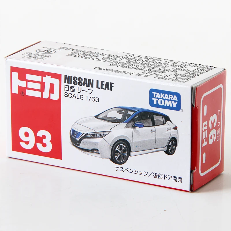 Takara Tomy Tomica 1/63 Nissan Leaf Metal литая под давлением модель игрушечного автомобиля Новый в