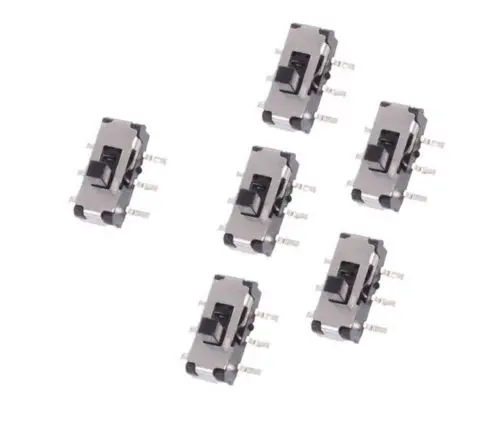 

50 pcs NEW MSS22D18 MINI SMD Slide Switch 2P2T 6-Pin