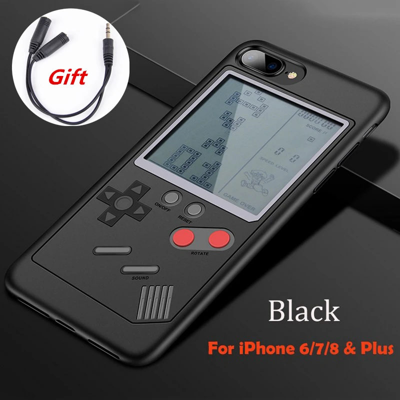 Classic Tetris Game Console Player Phone Case for iPhone X 6plus 6s 6 7