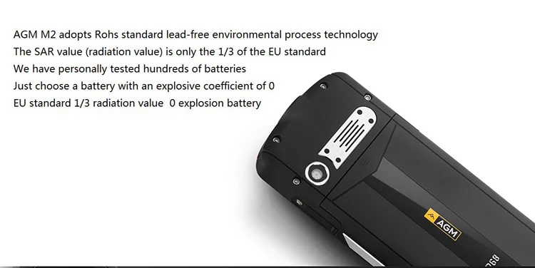 Stock in Europe AGM M2 Spreadtrum SC6531DA 2.4 Inch Screen Bluetooth IP68 Waterproof Dustproof Dropproof Dual SIM 2G Mobile Bar Phone
