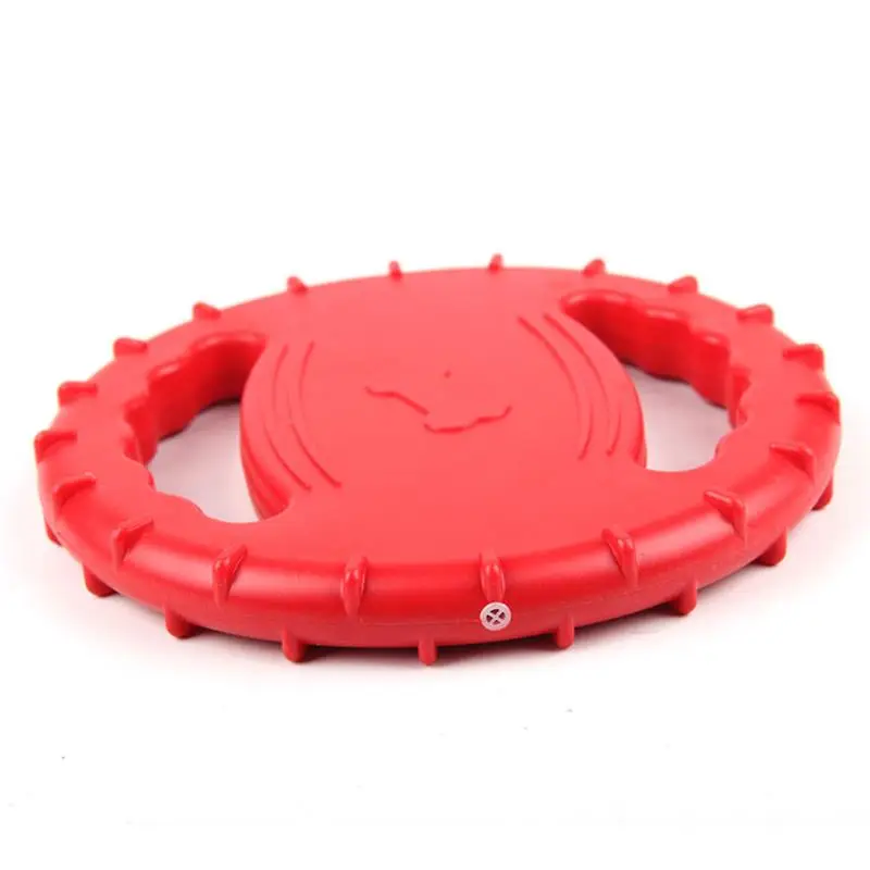 ل الكلب قطار الهواء الطلق صديقة للبيئة سيليكون المطاط الكلب Fris النحل الحيوانات الأليفة الأسنان مقاومة جلب تدريب تحلق القرص اللعب لعبة