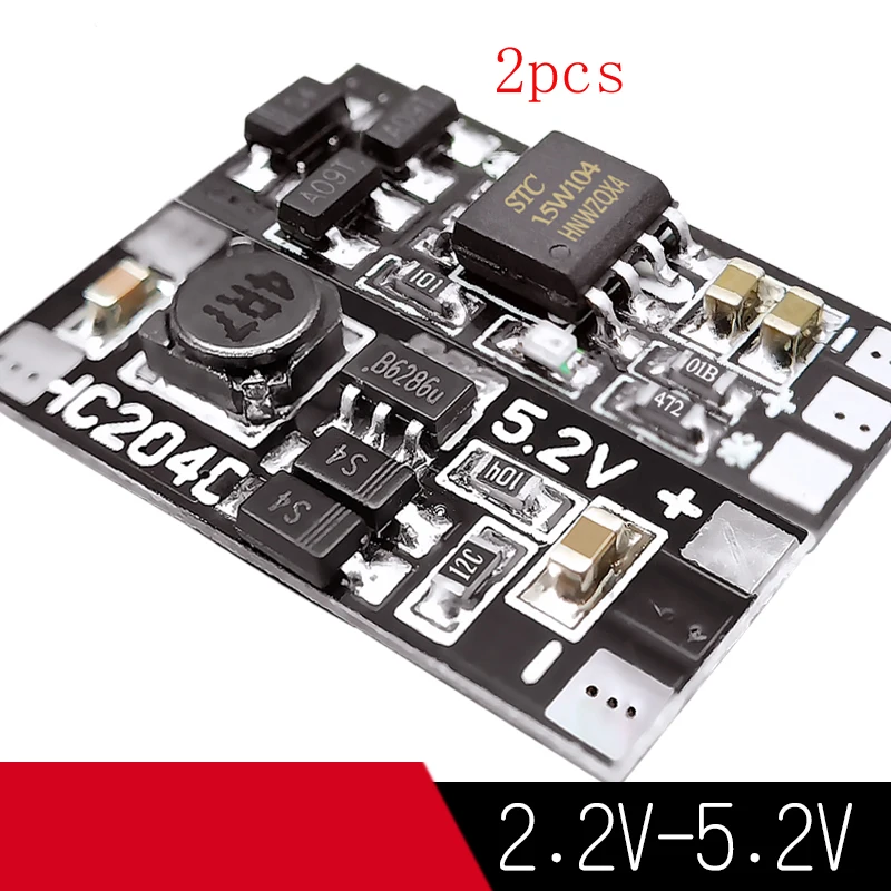 

2PCS 2.2V-5.2V Step-up Version Mini ESC for RC Fixed Wings DC Motor 1S 4A Electrical Speed Controller UBEC 5.2V 2A One-way