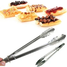 9 Inch Stainless Steel Food Tong Practical Kitchen Tools Set Heat Bread Tong Salad BBQ Cooking Food Serving Utensil Tongs D0130