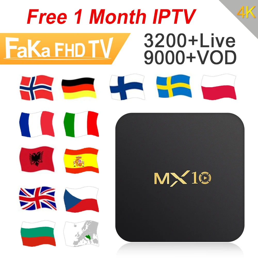 

IPTV France IPTV Spain Free 1 Month IPTV Code MX10 RK3328 Android 8.1 TV Box Arabic Canada IP TV Europe UK Turkey Portugal IP TV