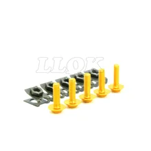 5pcs 6mm CNC Motorcycle Fairing body work Bolts Screws For Yamaha FZ6R 09 -15 bmw r1200gs r 1200 gs r1200 gs r 1200gs 2004-2012