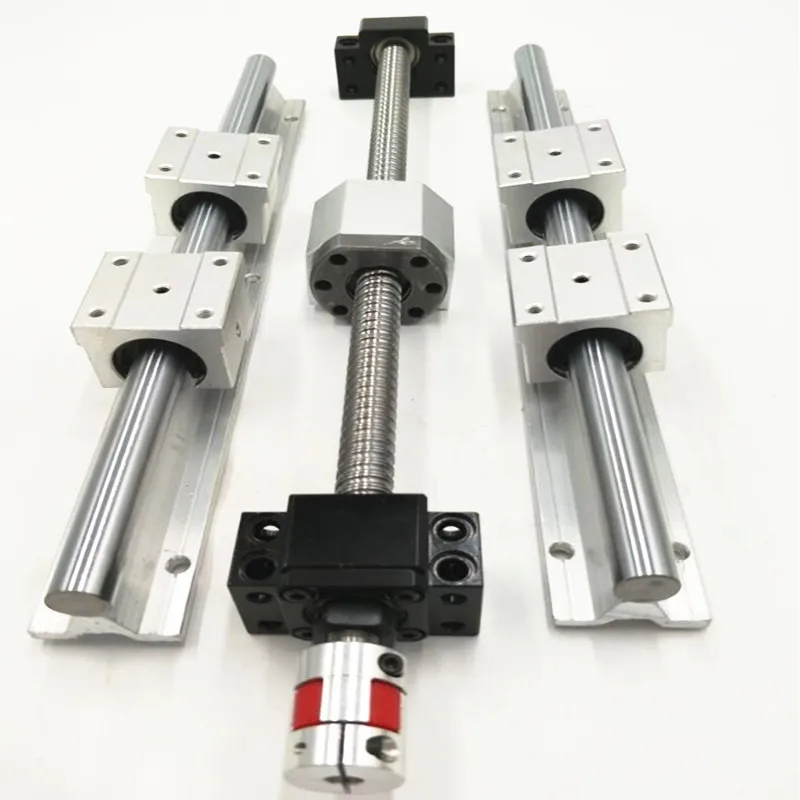 

6sets linear guide rail SBR16-400/1000/1000mm+ SFU1605-400/1000/1000mm ballscrew+3BK12/BK12+3 Nut housing+2pcs drag chains