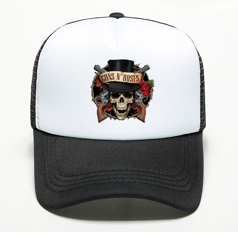 Новый бренд Guns N Roses Мужская Женская бейсбольная кепка Кепка тракер бейсболка