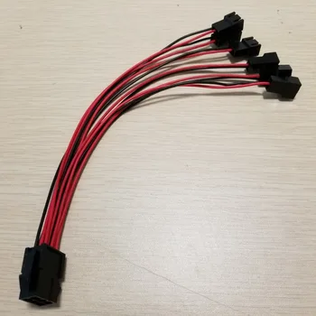 

ATX Power Graphics Card 6Pin to 6 x 3Pin Cooling Fan Adapter Splitter Power Cable 20cm 22AWG