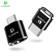 Floveme OTG Type C Тип USB c адаптер для Samsung Galaxy S8 S9 Plus Мини Micro USB 2.0 для Женский Тип-c мужской адаптер для One Plus 5т