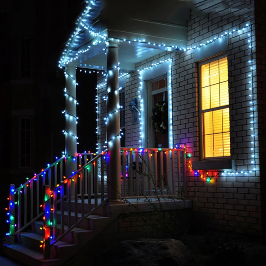 

10 meter 100 LED string light Red Blue Green White Yellow AC220V EU plug Christams holday New year Festival light free shipping