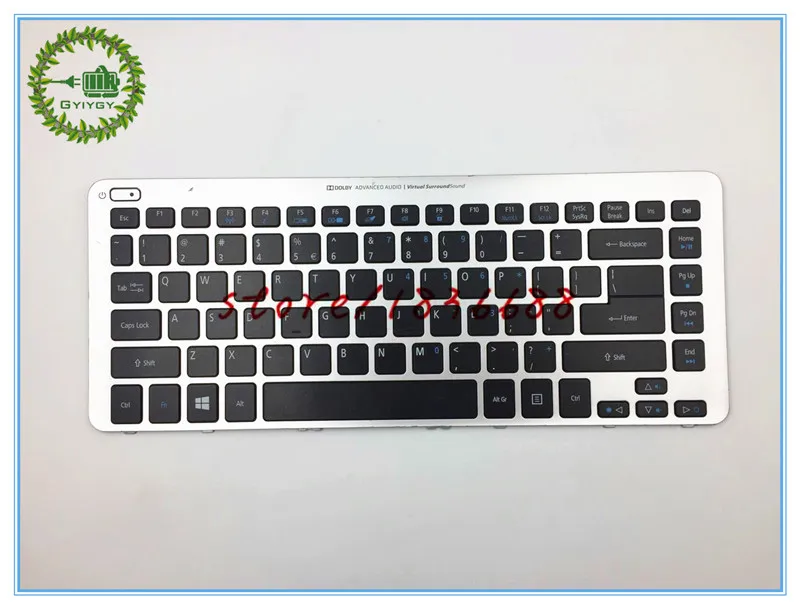 Gyiygy Клавиатура для ноутбука ACER V5-471 V5-431G V5-471G V5-431 V5-571 MS2360 с подсветкой клавиатуры