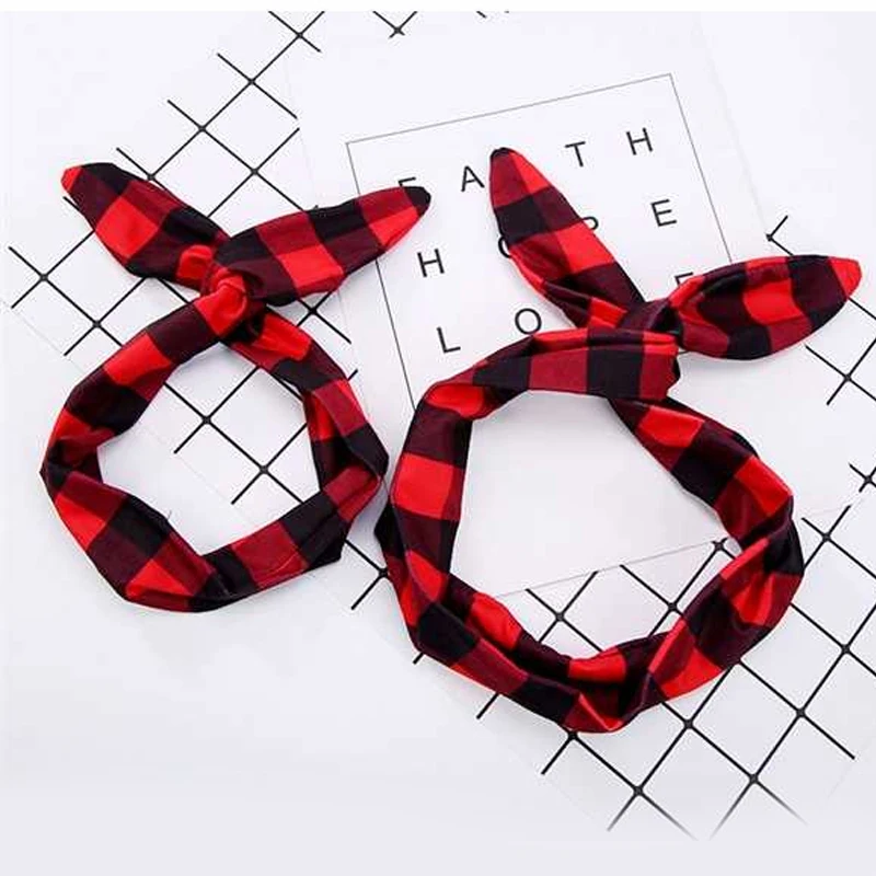 

TWDVS Mother and Son Headbands Set Cross Knot Headband Kids Women Elastic Ring Hair Accessories Flower DIY Hair Band W222