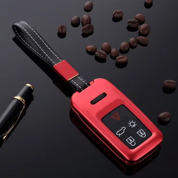 

For Volvo 5 Button Car Key Case for C30 C70 S40 S60 S70 S80 V40 V50 V70 XC60 XC90 Aluminum Alloy Smart Car Key Cover Lightweight