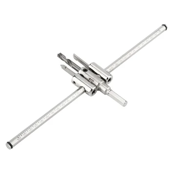 

1pcs Adjustable Silver Metal Wood Circle Hole Saw Drill Bit Set Tool High-grade Alloy Woodworking Hole Opener DIY Woodworking