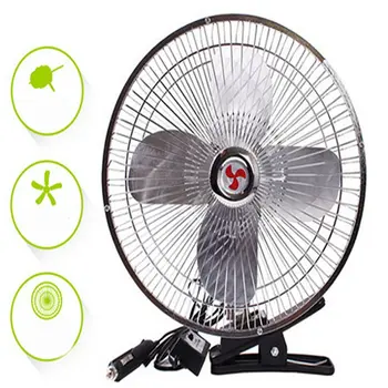 

Truck Van Car Fan 8 Inch 12v High Power All Metal Adjustable Speed Fan Electric Auto Cooling Fan Rotatable