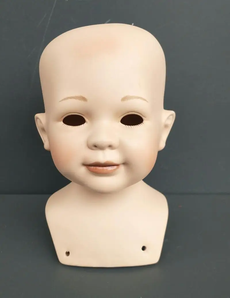 

Cute Vintage Retro Art Ceramic Doll Head Doll Baby Doll Birthday Gift Home Antique Ornaments
