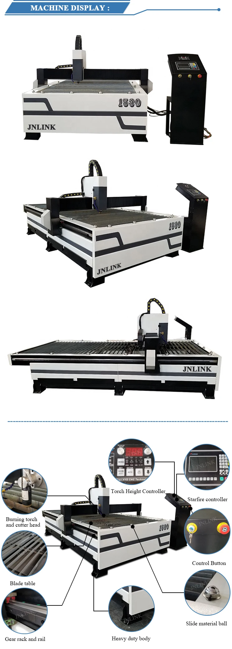 1530 cnc plasma cutting machine-2