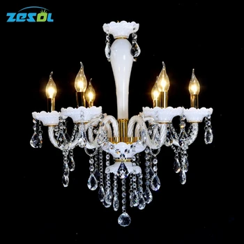 

ZESOL New Arrival LED Bulb Glass Chandelier Lighting Dinning Room Chandelier Coffee Room Light Wideth 60cm
