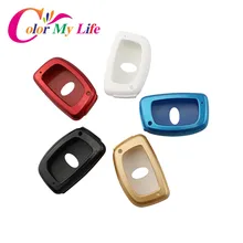 Color My Life Car Key Cover Shell Key Case For Hyundai IX25 Creta Elantra Santa Fe Tucson Solaris 2015 2016 2017 Accessories
