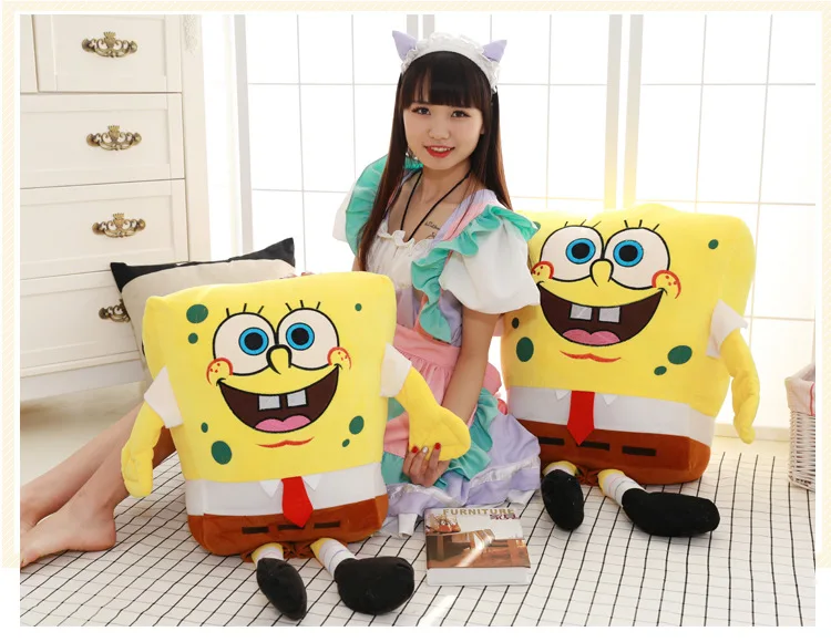 20CM Cartoon Figure Sponge Bob Baby Toy Sponge Bob Dolls Plush Toy Soft Stuffed Animals Doll
