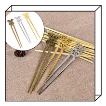 Винтажные бронзовые заколки для волос, ободки для женщин, модные заколки для волос из сплава, элегантные женские шпильки для волос, аксессуары для волос