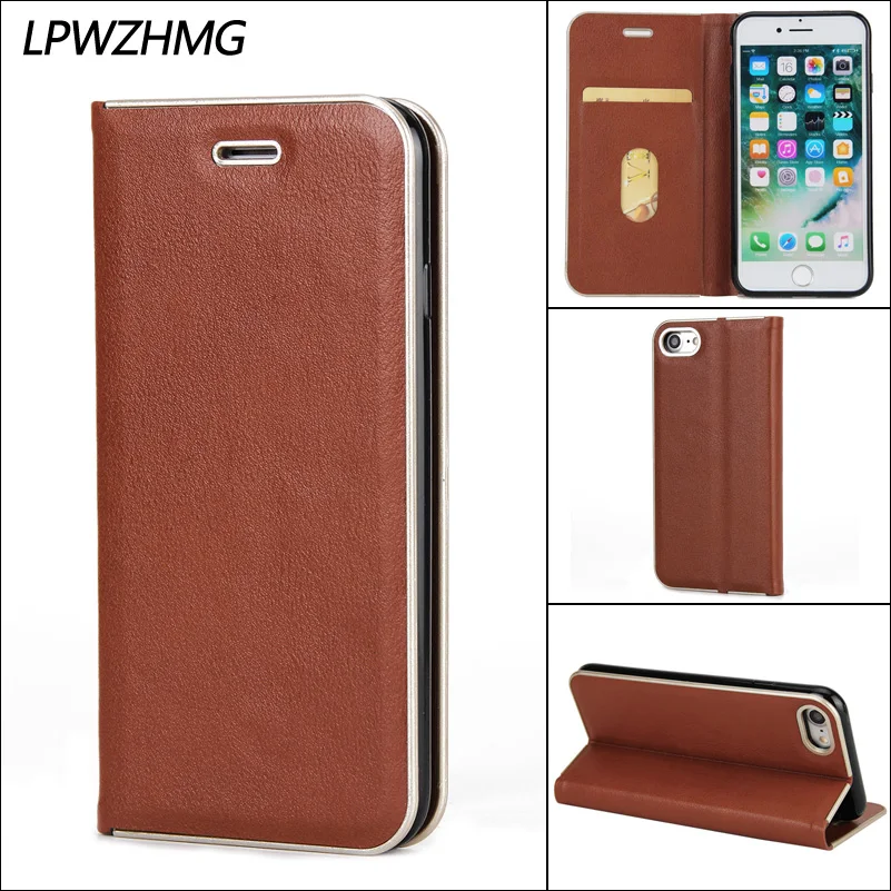 

LPWZHMG New PU Leather Flip Phone Case For iPhone 6s Plus Silicone Case For iPhone 6 6s 7 7 Plus Anti-knock Magnetic Phone Shell