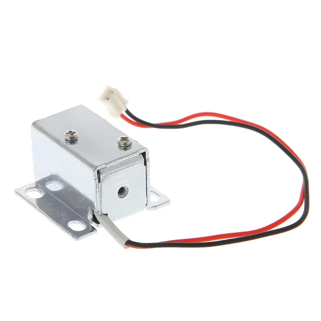 Cerradura electrónica para puerta de captura, montaje de liberación,  Control de acceso solenoide, 12V, 0.4A - AliExpress