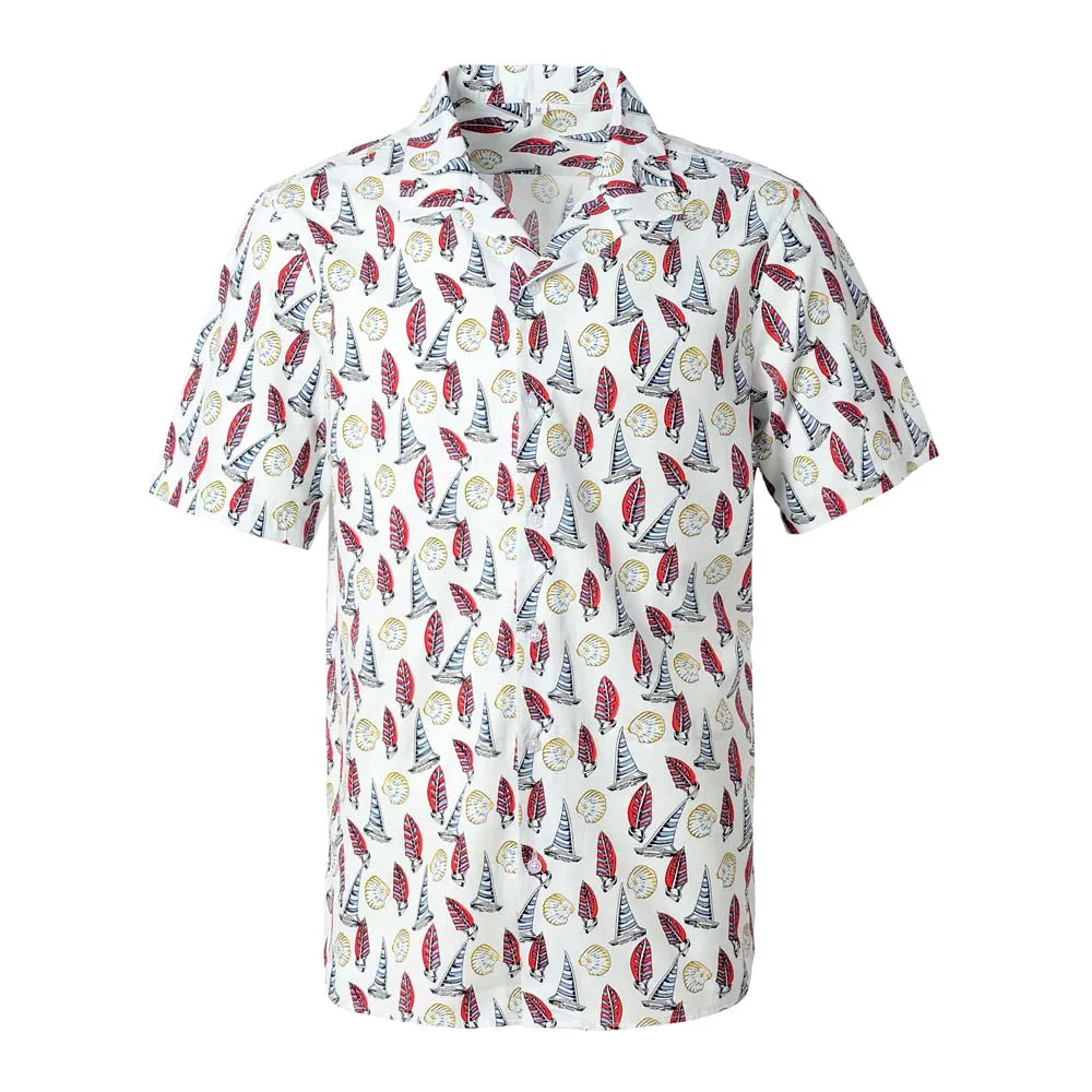 Новинка, Брендовые мужские пляжные Гавайские рубашки с коротким рукавом, летние хлопковые повседневные рубашки с цветочным принтом размера плюс 6XL, модная мужская одежда - Цвет: 1603