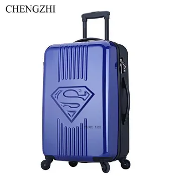 

CHENGZHI20"24"inch SUPERMAN kids travel luggage spinner Carry on trolley suitcase bag on wheels