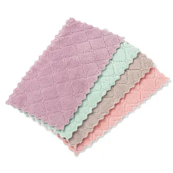 Kitchen Rag Kitchen Towel Hotel Woman Multifunction Coral Fleece Square Dishwashing Towel Family Kitchen Rag Kitchen Towel Hotel Woman Multifunction Coral Fleece Square Dishwashing Towel Family