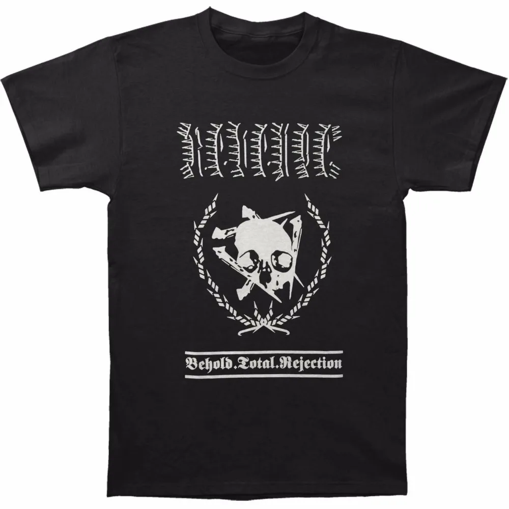 Simple Style Men's Crew Neck Casual Short Revenge Behold Total Rejection Tee T-shirt Size S To 3XL Shirts | Мужская одежда