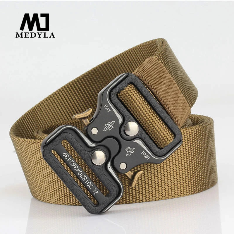 MEDYLA 2019 حزام الجيش جودة النايلون الثقيلة حزام تنجيد قابل للتعديل العسكرية نمط النايلون أحزمة تزلج تسلق اكسسوارات MEDYLA 2019 حزام الجيش جودة النايلون الثقيلة حزام تنجيد قابل للتعديل العسكرية نمط النايلون أحزمة تزلج تسلق اكسسوارات